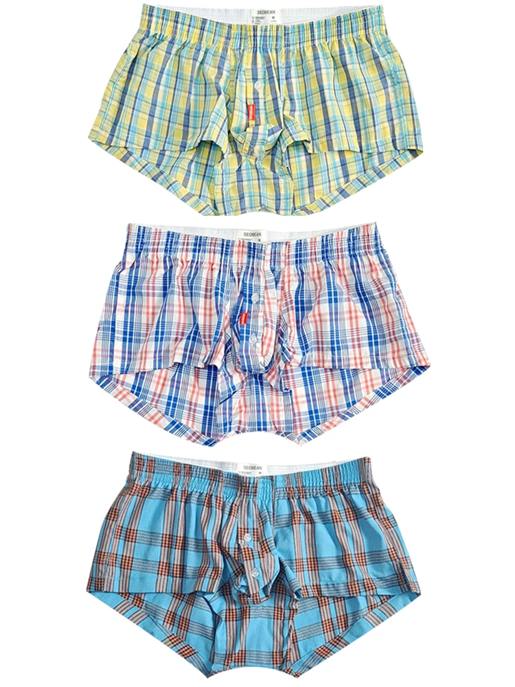 3 Pack Men’s Plaid Cotton Trunks With Button Fly(3 Pack Men S Plaid Cotton Trunks With Button Fly) 19 3 Pack Men’s Plaid Cotton Trunks With Button Fly(3 Pack Men S Plaid Cotton Trunks With Button Fly) - Image 19