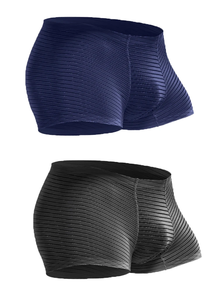 2 Pack Silk Striped Men's Super Thin Underwear(2 Pack Silk Striped Mens Super Thin Underwear) 17 2 Pack Silk Striped Men's Super Thin Underwear(2 Pack Silk Striped Mens Super Thin Underwear) - Image 17