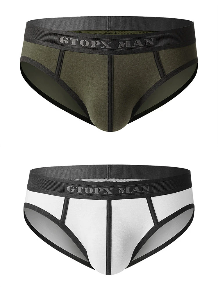 Men’s Spliced Lines U Convex Pouch Cotton Briefs(Simple Lines U Convex Large Cotton Pouch Briefs) 11 Men’s Spliced Lines U Convex Pouch Cotton Briefs(Simple Lines U Convex Large Cotton Pouch Briefs) - Image 11