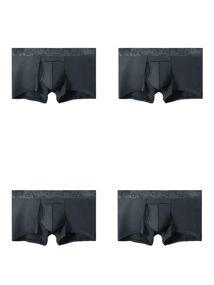 4 Pack Men’s Support Pouch Trunks With Functional Fly(4 Pack Men S Support Pouch Trunks With Functional Fly) 17 4 Pack Men’s Support Pouch Trunks With Functional Fly(4 Pack Men S Support Pouch Trunks With Functional Fly) - Image 17