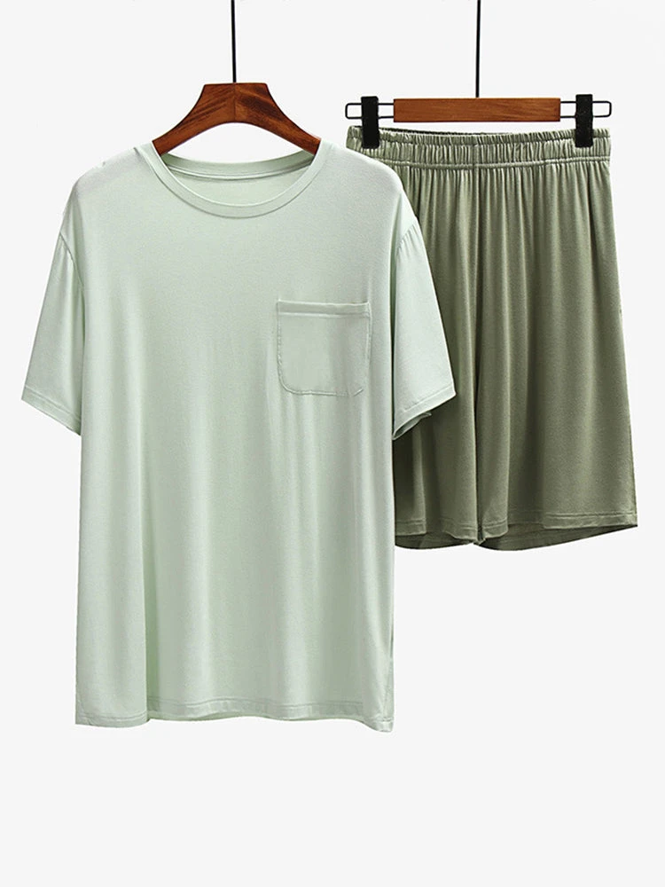 Men's Loungewear Modal Short PJ Set(Mens Loungewear Modal Short Pj Set) 9 Men's Loungewear Modal Short PJ Set(Mens Loungewear Modal Short Pj Set) - Image 9