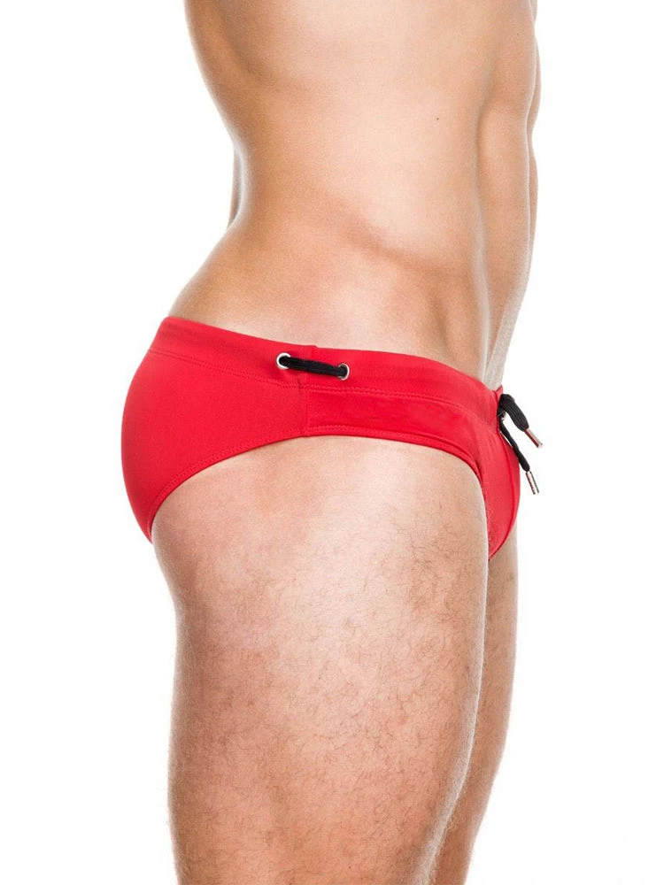 Men's Solid Swimming Briefs Drawstring Bikini(Mens Solid Swimming Briefs Drawstring Bikini) 11 Men's Solid Swimming Briefs Drawstring Bikini(Mens Solid Swimming Briefs Drawstring Bikini) - Image 11