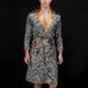 Men's Luxurious Satin Printed Robe(Mens Luxurious Satin Printed Robe)