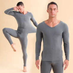Men's V-neck Fleece Thermal Underwear Set(Mens V Neck Fleece Thermal Underwear Set) 25 Men's V-neck Fleece Thermal Underwear Set(Mens V Neck Fleece Thermal Underwear Set) -Mr Saker O1CN011D2tnw2EFyogjRseu 2207734078716 0 cib