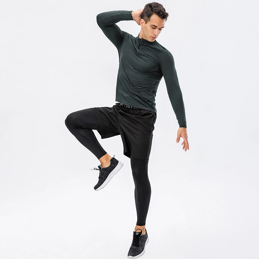 Men's Active Slim-fit Quarter Zip Long Sleeve Outdoor Athletic Performance Pullover(Mens Active Slim Fit Quarter Zip Long Sleeve Outdoor Athletic Performance Pullover) 18 Men's Active Slim-fit Quarter Zip Long Sleeve Outdoor Athletic Performance Pullover(Mens Active Slim Fit Quarter Zip Long Sleeve Outdoor Athletic Performance Pullover) - Image 18