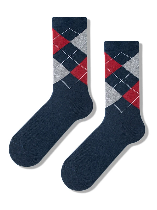 5 Pack Men's Textured Retro Calf Sock(5 Pack Mens Textured Retro Calf Sock) 8 5 Pack Men's Textured Retro Calf Sock(5 Pack Mens Textured Retro Calf Sock) - Image 8