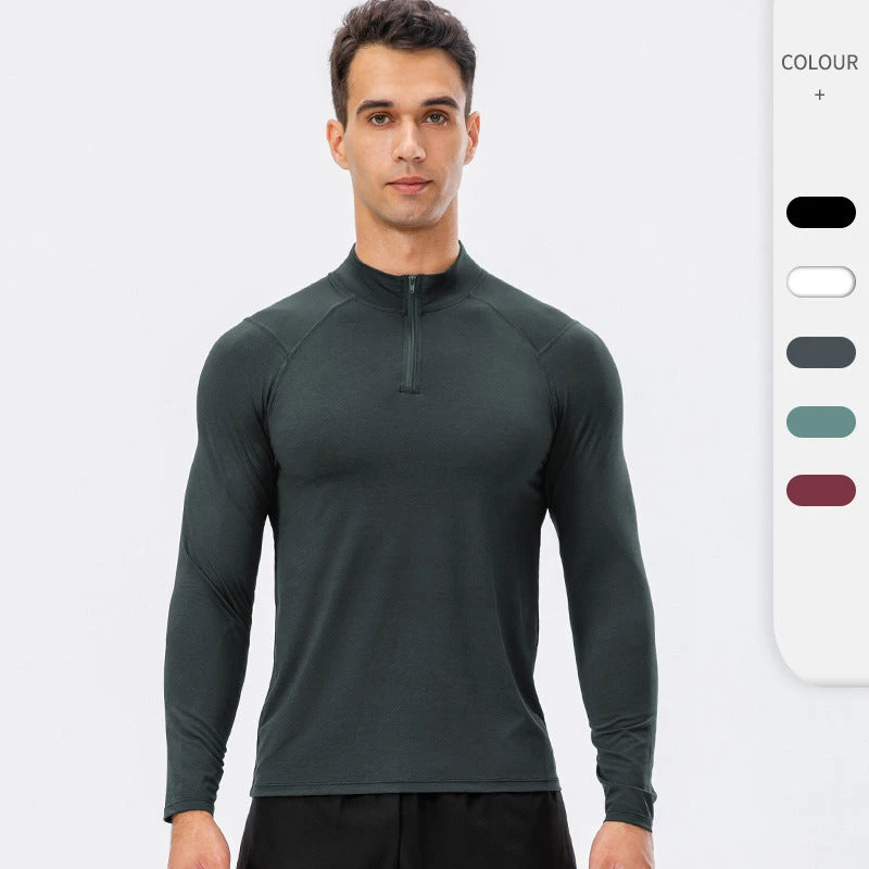 Men's Active Slim-fit Quarter Zip Long Sleeve Outdoor Athletic Performance Pullover(Mens Active Slim Fit Quarter Zip Long Sleeve Outdoor Athletic Performance Pullover) 1 Men's Active Slim-fit Quarter Zip Long Sleeve Outdoor Athletic Performance Pullover(Mens Active Slim Fit Quarter Zip Long Sleeve Outdoor Athletic Performance Pullover)