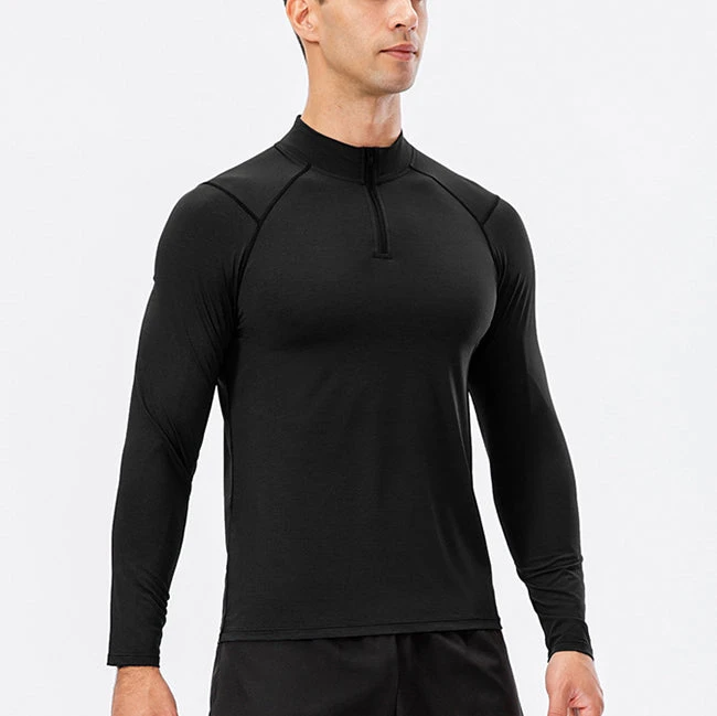Men's Active Slim-fit Quarter Zip Long Sleeve Outdoor Athletic Performance Pullover(Mens Active Slim Fit Quarter Zip Long Sleeve Outdoor Athletic Performance Pullover) 12 Men's Active Slim-fit Quarter Zip Long Sleeve Outdoor Athletic Performance Pullover(Mens Active Slim Fit Quarter Zip Long Sleeve Outdoor Athletic Performance Pullover) - Image 12