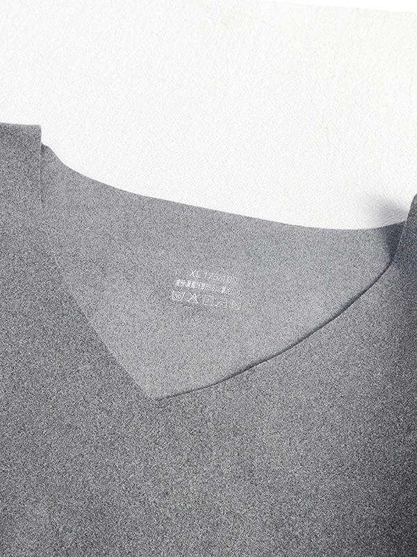 Men's V-neck Fleece Thermal Underwear Set(Mens V Neck Fleece Thermal Underwear Set) 18 Men's V-neck Fleece Thermal Underwear Set(Mens V Neck Fleece Thermal Underwear Set) - Image 18