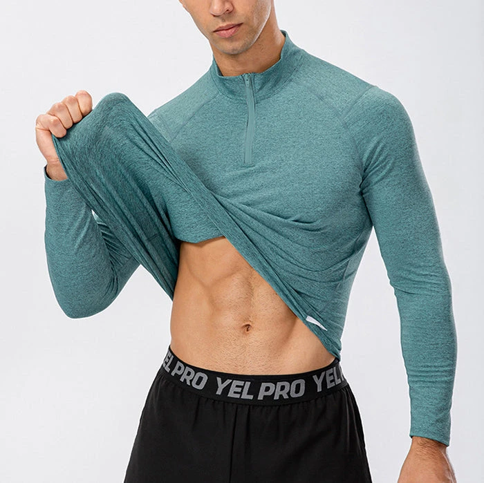 Men's Active Slim-fit Quarter Zip Long Sleeve Outdoor Athletic Performance Pullover(Mens Active Slim Fit Quarter Zip Long Sleeve Outdoor Athletic Performance Pullover) 7 Men's Active Slim-fit Quarter Zip Long Sleeve Outdoor Athletic Performance Pullover(Mens Active Slim Fit Quarter Zip Long Sleeve Outdoor Athletic Performance Pullover) - Image 7