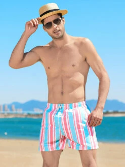 Men's Drawstring Leisure Striped Swim Shorts(Mens Drawstring Leisure Striped Swim Shorts) 17 Men's Drawstring Leisure Striped Swim Shorts(Mens Drawstring Leisure Striped Swim Shorts) -Mr Saker O1CN01Z1511b1kgbOzMtuCH 3235424713 0 cib