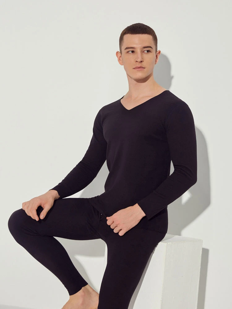Fleece Lined Warm Men's Thermal Underwear Set(Fleece Lined Warm Mens Thermal Underwear Set) 9 Fleece Lined Warm Men's Thermal Underwear Set(Fleece Lined Warm Mens Thermal Underwear Set) - Image 9