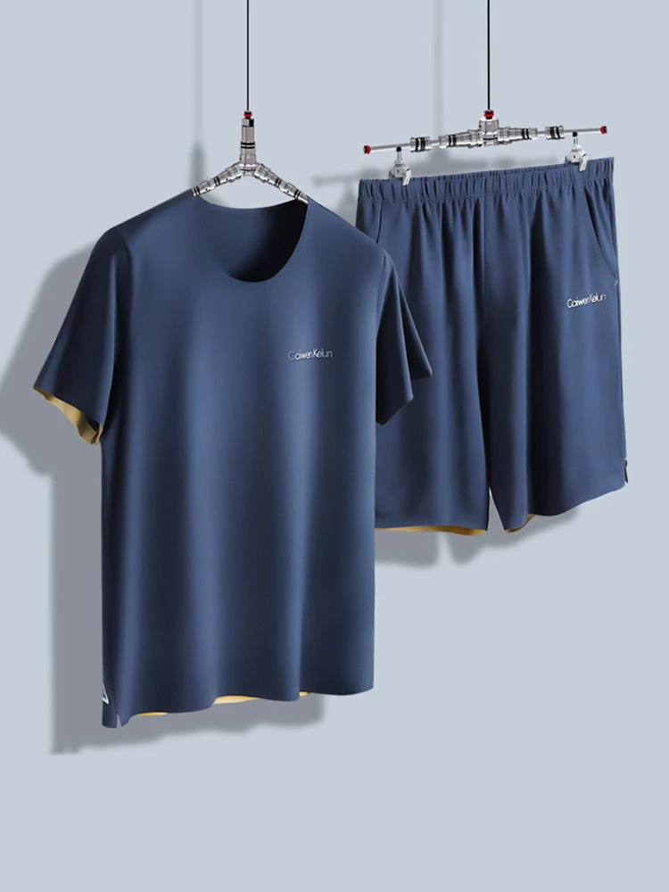 Men's Soft Summer Sleepwear Set(Mens Soft Modal Summer Sleepwear Set) 9 Men's Soft Summer Sleepwear Set(Mens Soft Modal Summer Sleepwear Set) - Image 9