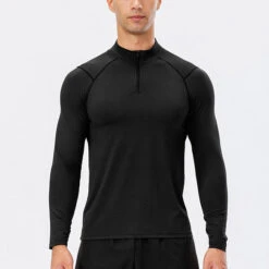 Men's Active Slim-fit Quarter Zip Long Sleeve Outdoor Athletic Performance Pullover(Mens Active Slim Fit Quarter Zip Long Sleeve Outdoor Athletic Performance Pullover) 30 Men's Active Slim-fit Quarter Zip Long Sleeve Outdoor Athletic Performance Pullover(Mens Active Slim Fit Quarter Zip Long Sleeve Outdoor Athletic Performance Pullover) -Mr Saker O1CN01lYZpqF28m8vZd8Lat 1692087974 0 cib