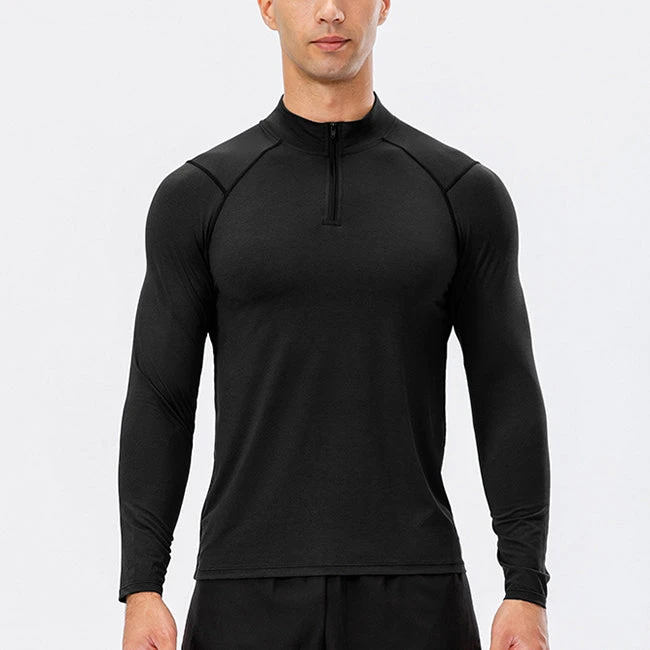 Men's Active Slim-fit Quarter Zip Long Sleeve Outdoor Athletic Performance Pullover(Mens Active Slim Fit Quarter Zip Long Sleeve Outdoor Athletic Performance Pullover) 11 Men's Active Slim-fit Quarter Zip Long Sleeve Outdoor Athletic Performance Pullover(Mens Active Slim Fit Quarter Zip Long Sleeve Outdoor Athletic Performance Pullover) - Image 11
