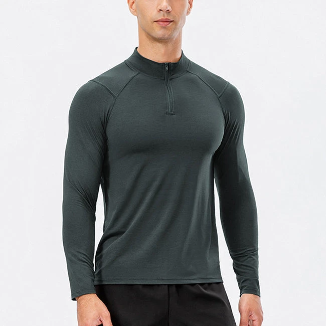 Men's Active Slim-fit Quarter Zip Long Sleeve Outdoor Athletic Performance Pullover(Mens Active Slim Fit Quarter Zip Long Sleeve Outdoor Athletic Performance Pullover) 14 Men's Active Slim-fit Quarter Zip Long Sleeve Outdoor Athletic Performance Pullover(Mens Active Slim Fit Quarter Zip Long Sleeve Outdoor Athletic Performance Pullover) - Image 14