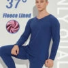 Fleece Lined Warm Men's Thermal Underwear Set(Fleece Lined Warm Mens Thermal Underwear Set)