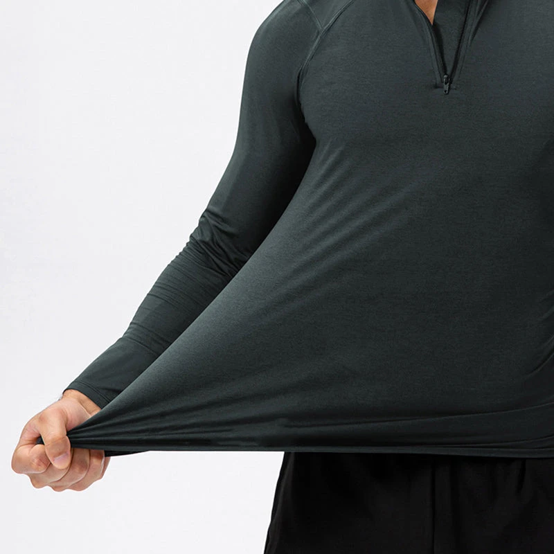 Men's Active Slim-fit Quarter Zip Long Sleeve Outdoor Athletic Performance Pullover(Mens Active Slim Fit Quarter Zip Long Sleeve Outdoor Athletic Performance Pullover) 4 Men's Active Slim-fit Quarter Zip Long Sleeve Outdoor Athletic Performance Pullover(Mens Active Slim Fit Quarter Zip Long Sleeve Outdoor Athletic Performance Pullover) - Image 4