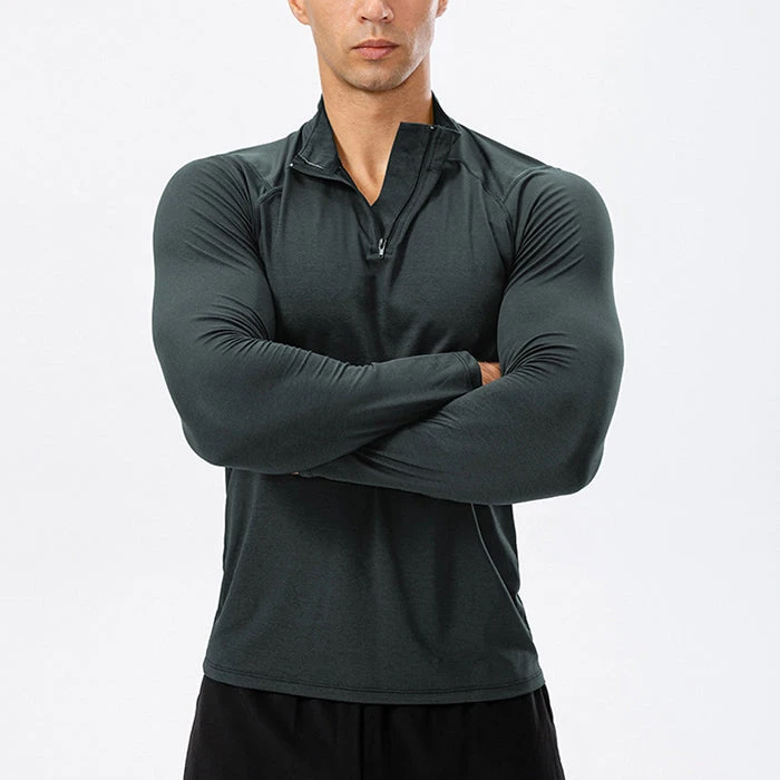 Men's Active Slim-fit Quarter Zip Long Sleeve Outdoor Athletic Performance Pullover(Mens Active Slim Fit Quarter Zip Long Sleeve Outdoor Athletic Performance Pullover) 13 Men's Active Slim-fit Quarter Zip Long Sleeve Outdoor Athletic Performance Pullover(Mens Active Slim Fit Quarter Zip Long Sleeve Outdoor Athletic Performance Pullover) - Image 13