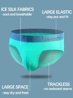 2 Pack Support Pouch Ice Silk Cool Men's Underwear(2 Pack Support Pouch Ice Silk Cool Mens Underwear)