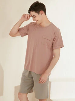 Men's Loungewear Modal Short PJ Set(Mens Loungewear Modal Short Pj Set) 14 Men's Loungewear Modal Short PJ Set(Mens Loungewear Modal Short Pj Set) -Mr Saker O1CN01z8o9vW28ZmCAMvqDa 2855527947 0 cib