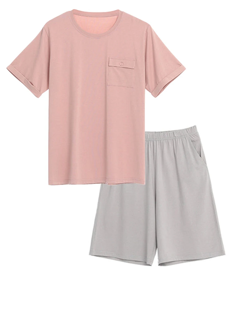 Men's Loungewear Modal Short PJ Set(Mens Loungewear Modal Short Pj Set) 4 Men's Loungewear Modal Short PJ Set(Mens Loungewear Modal Short Pj Set) - Image 4