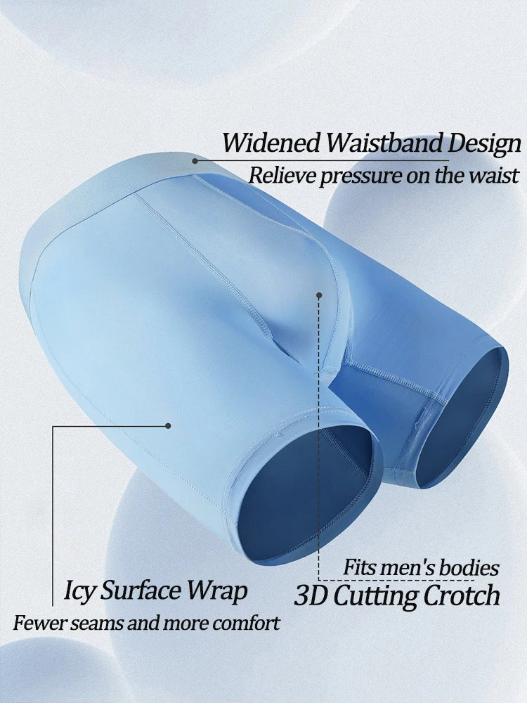 3 Pcs Breathable Sports Boxers Briefs(Ice Silk Breathable Sports Boxers Briefs Mrsaker) 14 3 Pcs Breathable Sports Boxers Briefs(Ice Silk Breathable Sports Boxers Briefs Mrsaker) - Image 14