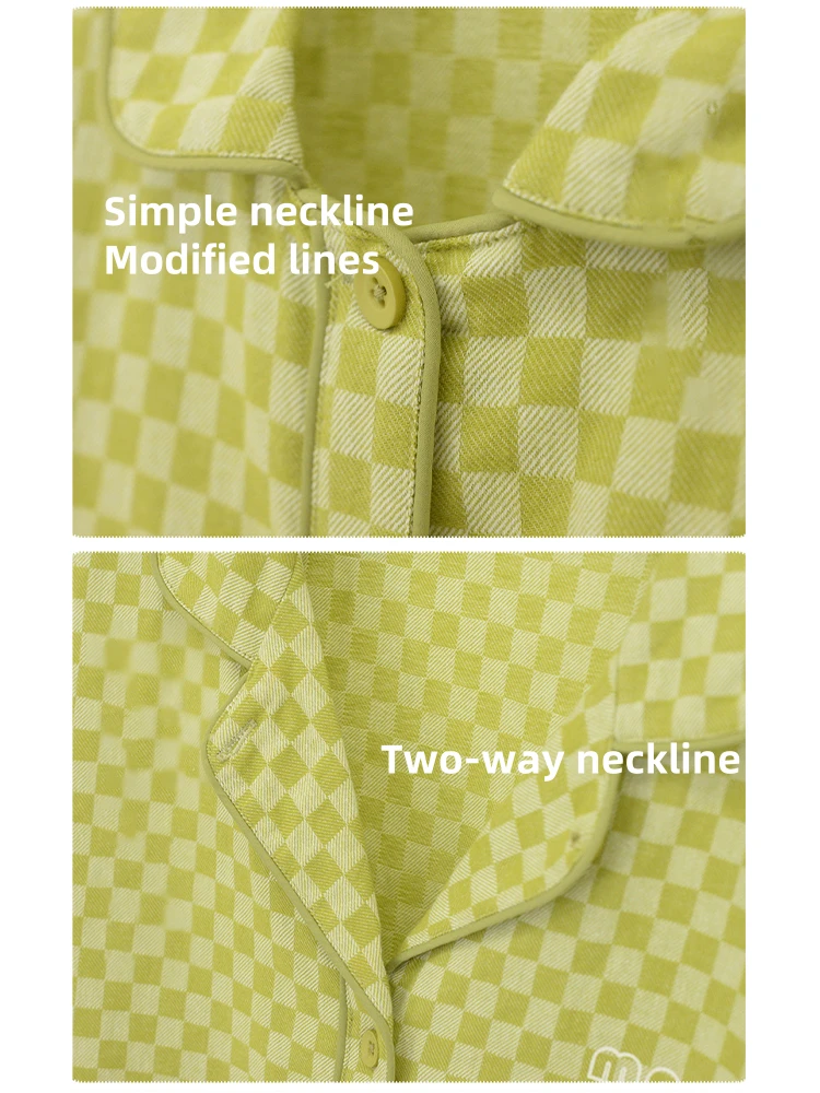 Woven Yarn-dyed Checkerboard Couple Cotton Comfortable Pajama Sets(Woven Yarn Dyed Checkerboard Couple Cotton Comfortable Pajama Sets) 14 Woven Yarn-dyed Checkerboard Couple Cotton Comfortable Pajama Sets(Woven Yarn Dyed Checkerboard Couple Cotton Comfortable Pajama Sets) - Image 14