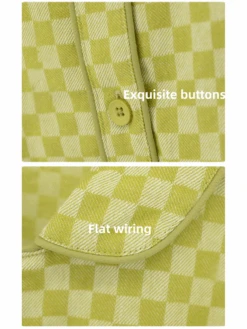 Woven Yarn-dyed Checkerboard Couple Cotton Comfortable Pajama Sets(Woven Yarn Dyed Checkerboard Couple Cotton Comfortable Pajama Sets) 29 Woven Yarn-dyed Checkerboard Couple Cotton Comfortable Pajama Sets(Woven Yarn Dyed Checkerboard Couple Cotton Comfortable Pajama Sets) -Mr Saker SKU0M50711