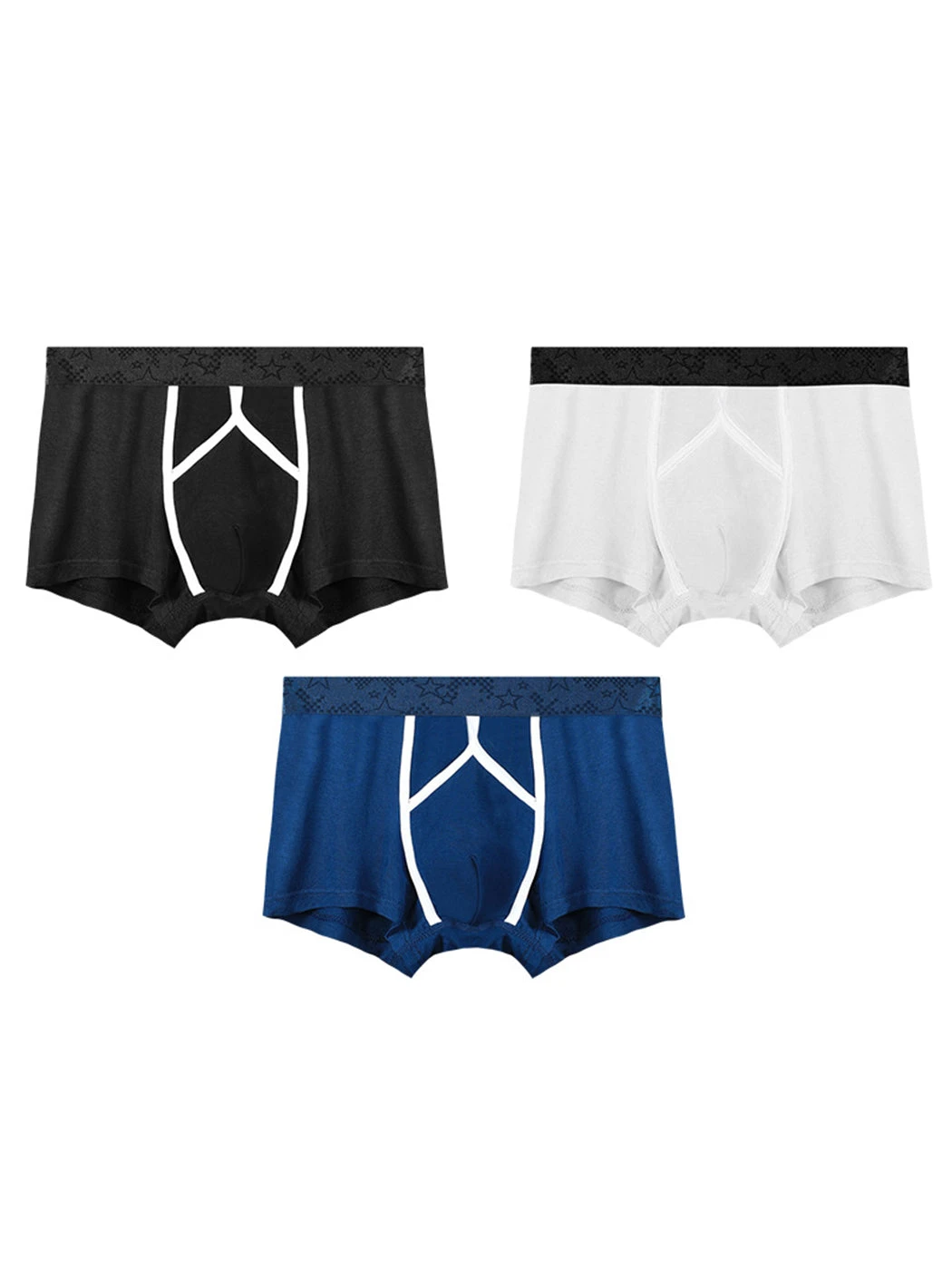 3 Pack Men's U Pouch Contour Patchline Trunks(3 Pack Mens U Pouch Contour Patchline Trunks) 14 3 Pack Men's U Pouch Contour Patchline Trunks(3 Pack Mens U Pouch Contour Patchline Trunks) - Image 14