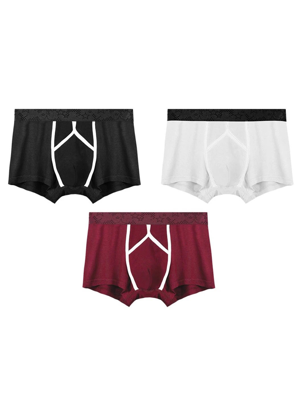 3 Pack Men's U Pouch Contour Patchline Trunks(3 Pack Mens U Pouch Contour Patchline Trunks) 15 3 Pack Men's U Pouch Contour Patchline Trunks(3 Pack Mens U Pouch Contour Patchline Trunks) - Image 15