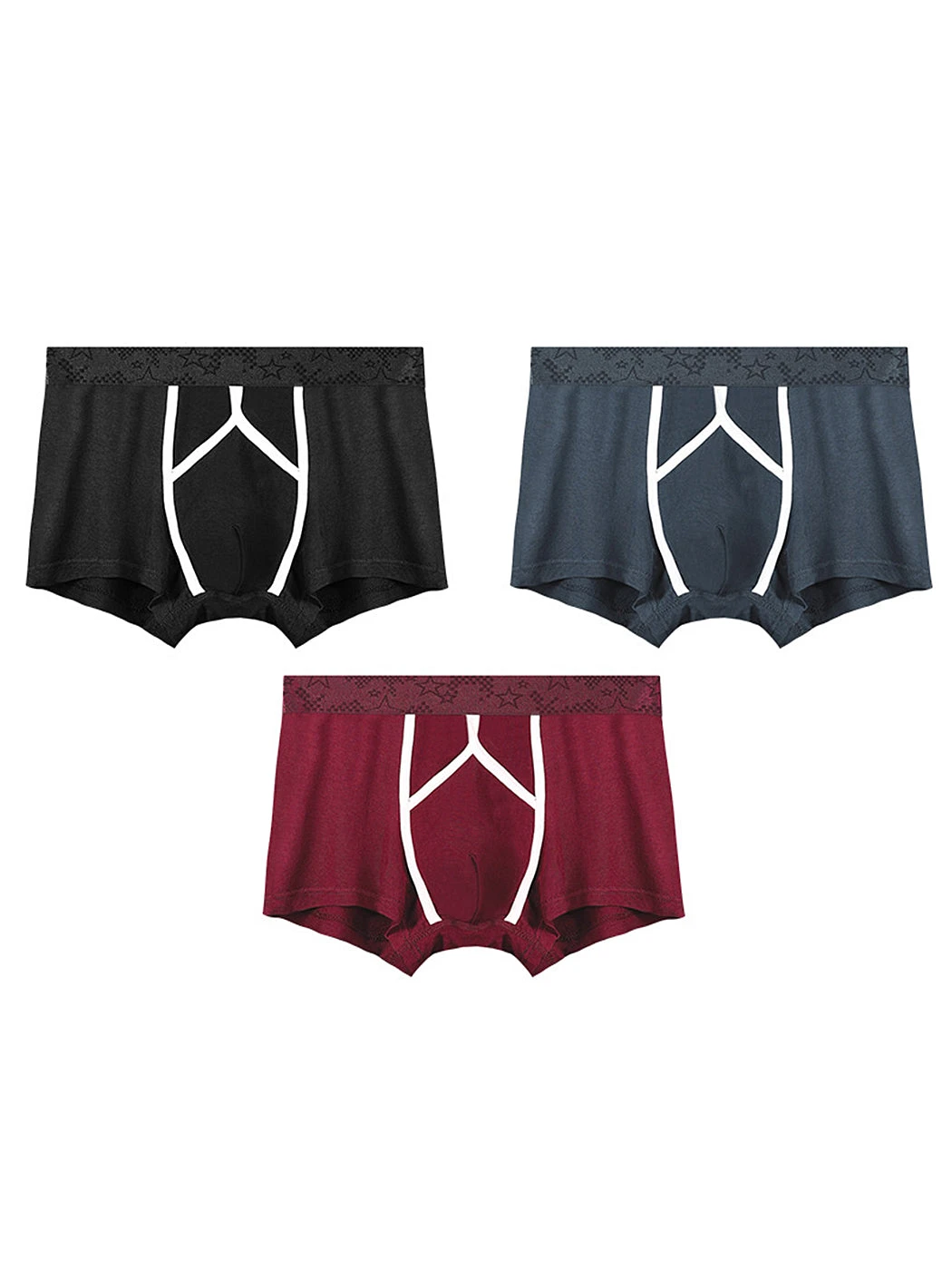 3 Pack Men's U Pouch Contour Patchline Trunks(3 Pack Mens U Pouch Contour Patchline Trunks) 11 3 Pack Men's U Pouch Contour Patchline Trunks(3 Pack Mens U Pouch Contour Patchline Trunks) - Image 11