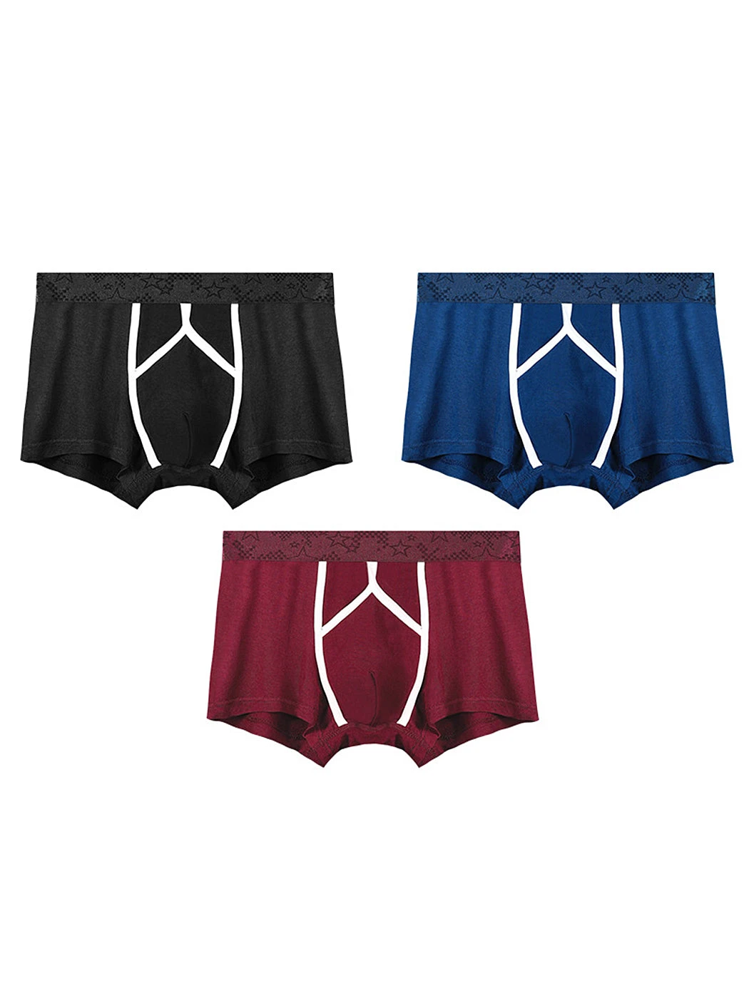 3 Pack Men's U Pouch Contour Patchline Trunks(3 Pack Mens U Pouch Contour Patchline Trunks) 12 3 Pack Men's U Pouch Contour Patchline Trunks(3 Pack Mens U Pouch Contour Patchline Trunks) - Image 12