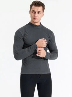 Mid-neck Men's Fleece Warm Bottoming Top T-shirt(Mid Neck Mens Fleece Warm Bottoming Top T Shirt) 19 Mid-neck Men's Fleece Warm Bottoming Top T-shirt(Mid Neck Mens Fleece Warm Bottoming Top T Shirt) -Mr Saker SKU 2 9ab3683b 3939 47ef 9ff2 dec182197cc2