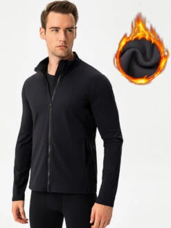 Windproof And Fluff Warm Training Coat For Men(Windproof And Fluff Warm Training Coat For Men) -Mr Saker SKU 2 a6b36cff 680a 4e06 ae30 91d38be34f3e