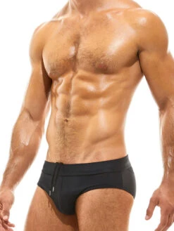 Men's Padded Solid Drawstring Swim Briefs(Mens Padded Solid Drawstring Swimsuit Bikini Briefs) -Mr Saker SKU 2 df7d818b 95fa 4e8b a60d e1e63d6f1efe