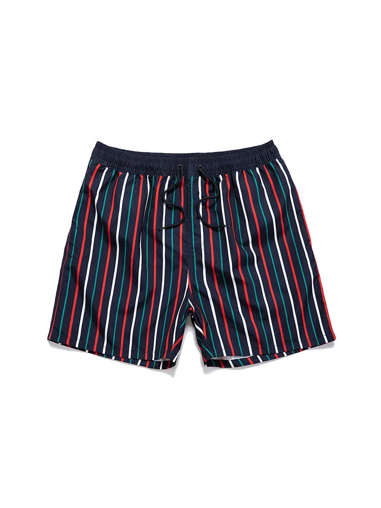 Men’s Striped Print Drawstring Board Shorts(Men S Striped Print Drawstring Board Shorts) 6 Men’s Striped Print Drawstring Board Shorts(Men S Striped Print Drawstring Board Shorts) - Image 6