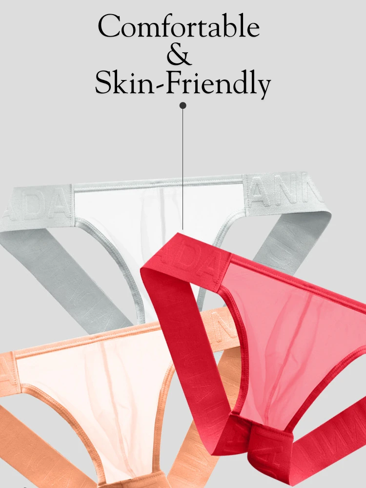 2 Pack Men's Sheer Elegance Comfy Waistband Stretch Fit Jockstrap(2 Pack Mens Sheer Elegance Comfy Waistband Stretch Fit Jockstrap) 6 2 Pack Men's Sheer Elegance Comfy Waistband Stretch Fit Jockstrap(2 Pack Mens Sheer Elegance Comfy Waistband Stretch Fit Jockstrap) - Image 6