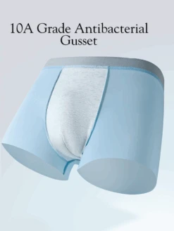 4-Pack Men's Stretch Fit Anti-Odor Seamless Ice Silk Trunks(4 Pack Mens Stretch Fit Anti Odor Seamless Ice Silk Trunks) 23 4-Pack Men's Stretch Fit Anti-Odor Seamless Ice Silk Trunks(4 Pack Mens Stretch Fit Anti Odor Seamless Ice Silk Trunks) -Mr Saker Skincare Waistband 21