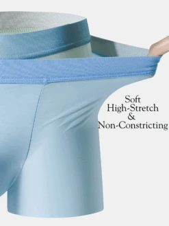 4-Pack Men's Stretch Fit Anti-Odor Seamless Ice Silk Trunks(4 Pack Mens Stretch Fit Anti Odor Seamless Ice Silk Trunks) 25 4-Pack Men's Stretch Fit Anti-Odor Seamless Ice Silk Trunks(4 Pack Mens Stretch Fit Anti Odor Seamless Ice Silk Trunks) -Mr Saker Skincare Waistband 22