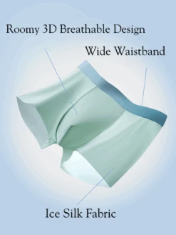 4-Pack Men's Stretch Fit Anti-Odor Seamless Ice Silk Trunks(4 Pack Mens Stretch Fit Anti Odor Seamless Ice Silk Trunks) 26 4-Pack Men's Stretch Fit Anti-Odor Seamless Ice Silk Trunks(4 Pack Mens Stretch Fit Anti Odor Seamless Ice Silk Trunks) -Mr Saker Skincare Waistband 23
