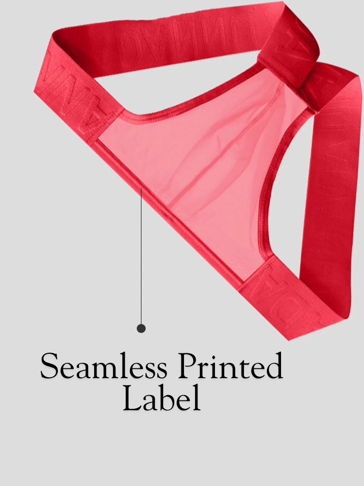 2 Pack Men's Sheer Elegance Comfy Waistband Stretch Fit Jockstrap(2 Pack Mens Sheer Elegance Comfy Waistband Stretch Fit Jockstrap) 3 2 Pack Men's Sheer Elegance Comfy Waistband Stretch Fit Jockstrap(2 Pack Mens Sheer Elegance Comfy Waistband Stretch Fit Jockstrap) - Image 3