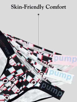 2 Pack Men's Breathable Alphabet-Print Expanded Pouch Briefs(2 Pack Mens Breathable Alphabet Print Expanded Pouch Briefs) 24 2 Pack Men's Breathable Alphabet-Print Expanded Pouch Briefs(2 Pack Mens Breathable Alphabet Print Expanded Pouch Briefs) -Mr Saker Skincare Waistband 31