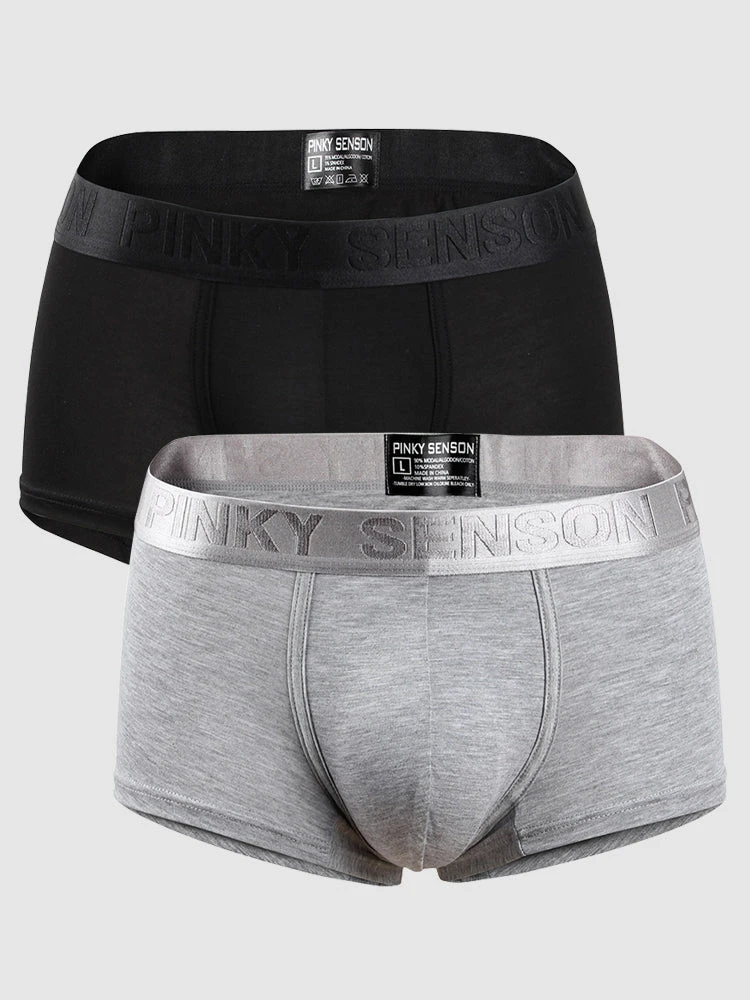 2 Pack Men's U Convex Modal Breathable Trunks(2 Pack Mens U Convex Modal Breathable Trunks Mrsaker) 14 2 Pack Men's U Convex Modal Breathable Trunks(2 Pack Mens U Convex Modal Breathable Trunks Mrsaker) - Image 14