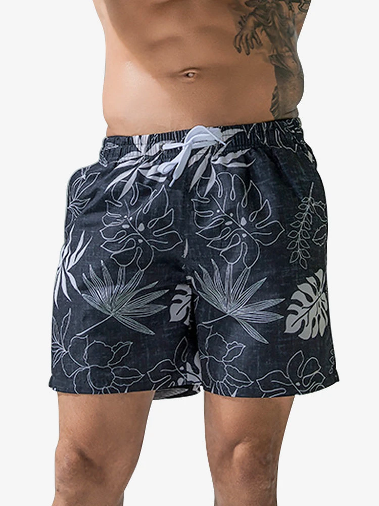 Mens Quick Drying Floral Printed Beach Board Shorts(Mens Quick Drying Floral Printed Beach Board Shorts) 8 Mens Quick Drying Floral Printed Beach Board Shorts(Mens Quick Drying Floral Printed Beach Board Shorts) - Image 8
