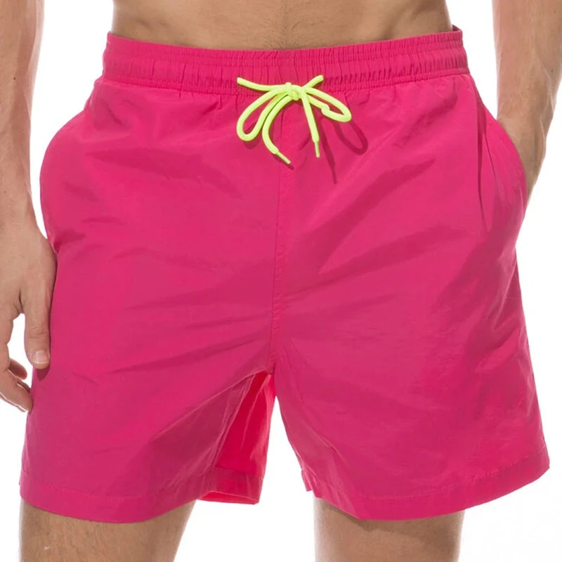 Men Shinny Plain Waterproof Swim Trunks(Men Shinny Plain Waterproof Swim Trunks) 19 Men Shinny Plain Waterproof Swim Trunks(Men Shinny Plain Waterproof Swim Trunks) - Image 19