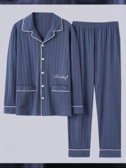 Men's Cotton Knit Classic Pajamas Set(Mens Cotton Knit Classic Pajamas Set) 30 Men's Cotton Knit Classic Pajamas Set(Mens Cotton Knit Classic Pajamas Set) -Mr Saker a859da47c376448c94d6a7ccbad3f43d