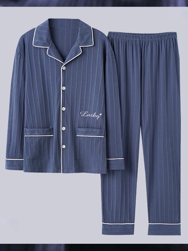 Men's Cotton Knit Classic Pajamas Set(Mens Cotton Knit Classic Pajamas Set) 15 Men's Cotton Knit Classic Pajamas Set(Mens Cotton Knit Classic Pajamas Set) - Image 15