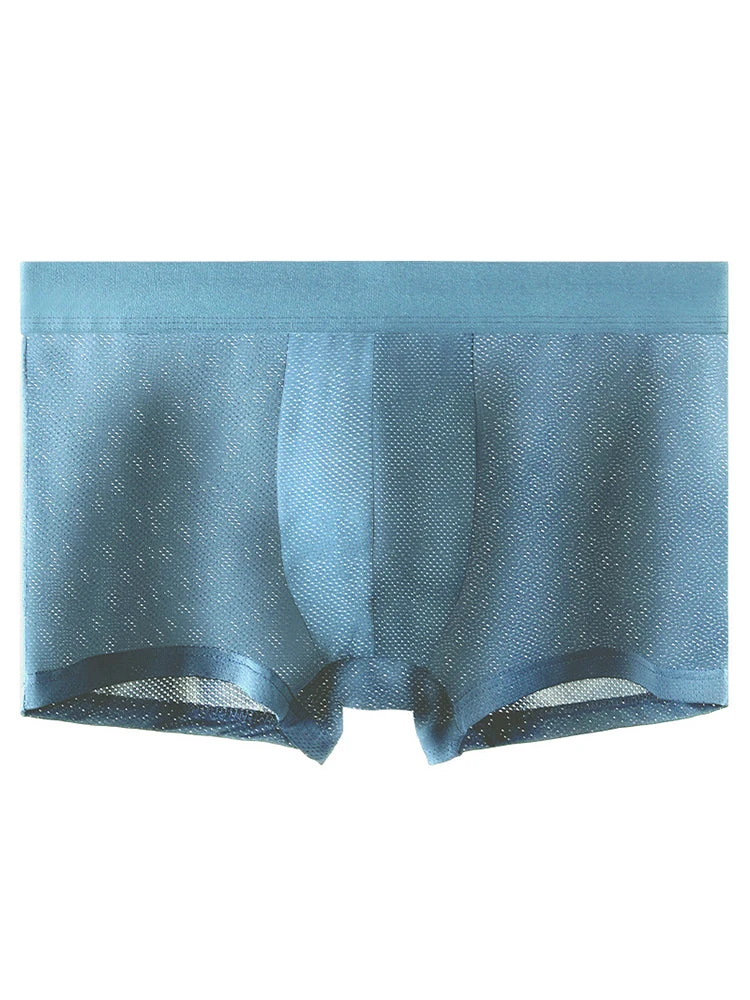 4 Pack Men's Thin Ultra Breathable Mesh Trunks(4 Pack Mens Thin Ultra Breathable Mesh Underwear Trunks Mrsaker) 14 4 Pack Men's Thin Ultra Breathable Mesh Trunks(4 Pack Mens Thin Ultra Breathable Mesh Underwear Trunks Mrsaker) - Image 14