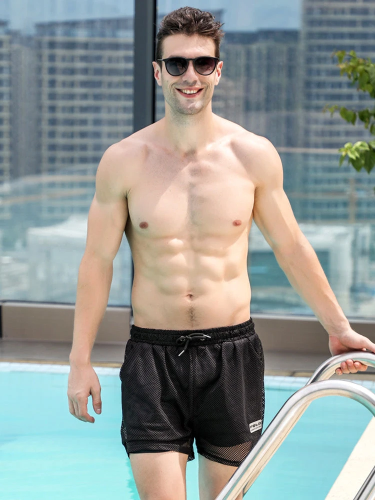 Mens Mesh Loose See Through Swim Shorts(Mens Mesh Loose See Through Swim Shorts) 14 Mens Mesh Loose See Through Swim Shorts(Mens Mesh Loose See Through Swim Shorts) - Image 14